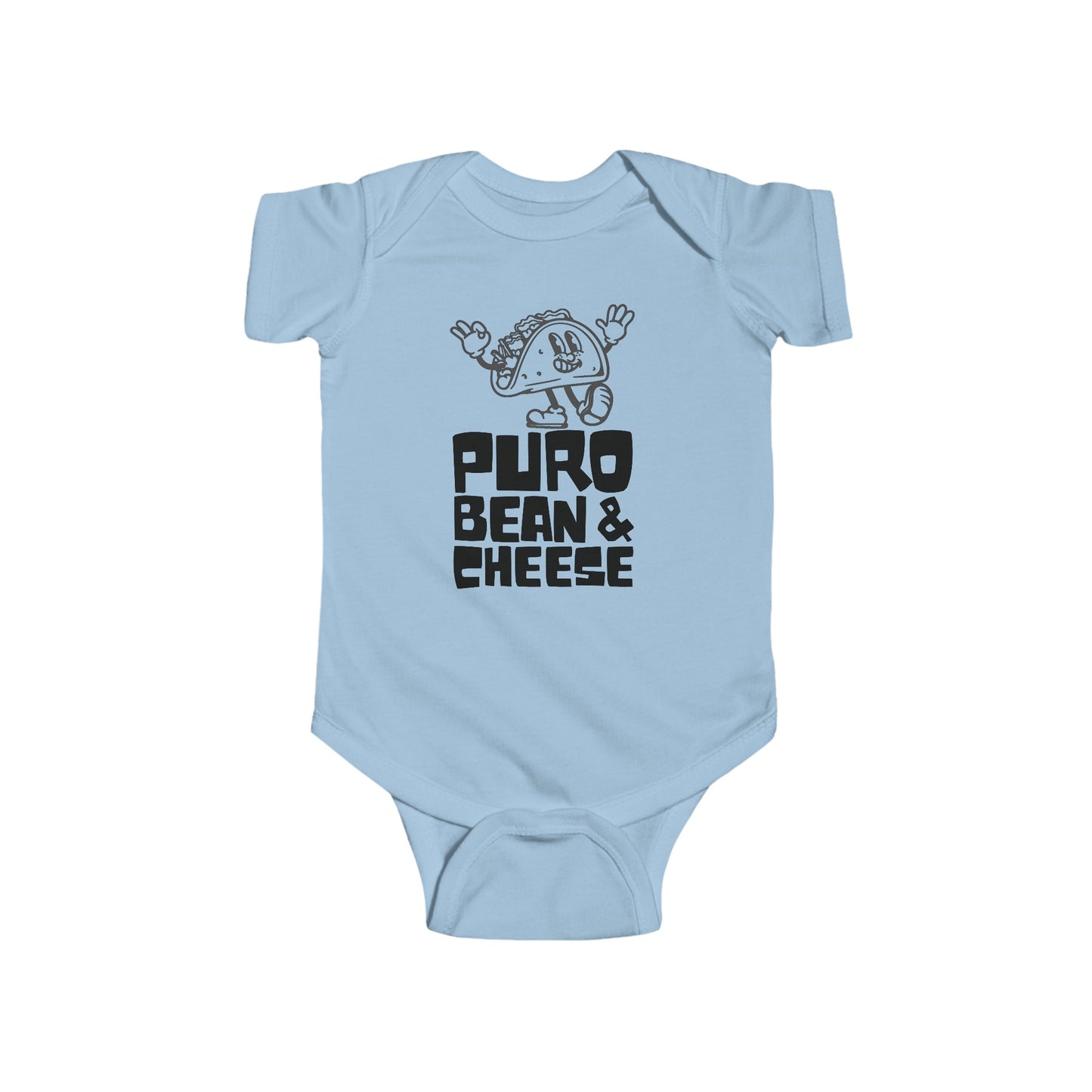 Tired Of Boring Baby Clothes? Try Our PURO BEAN & CHEESE 100% Cotton Baby Bodysuit w/ FREE SHIPPING!