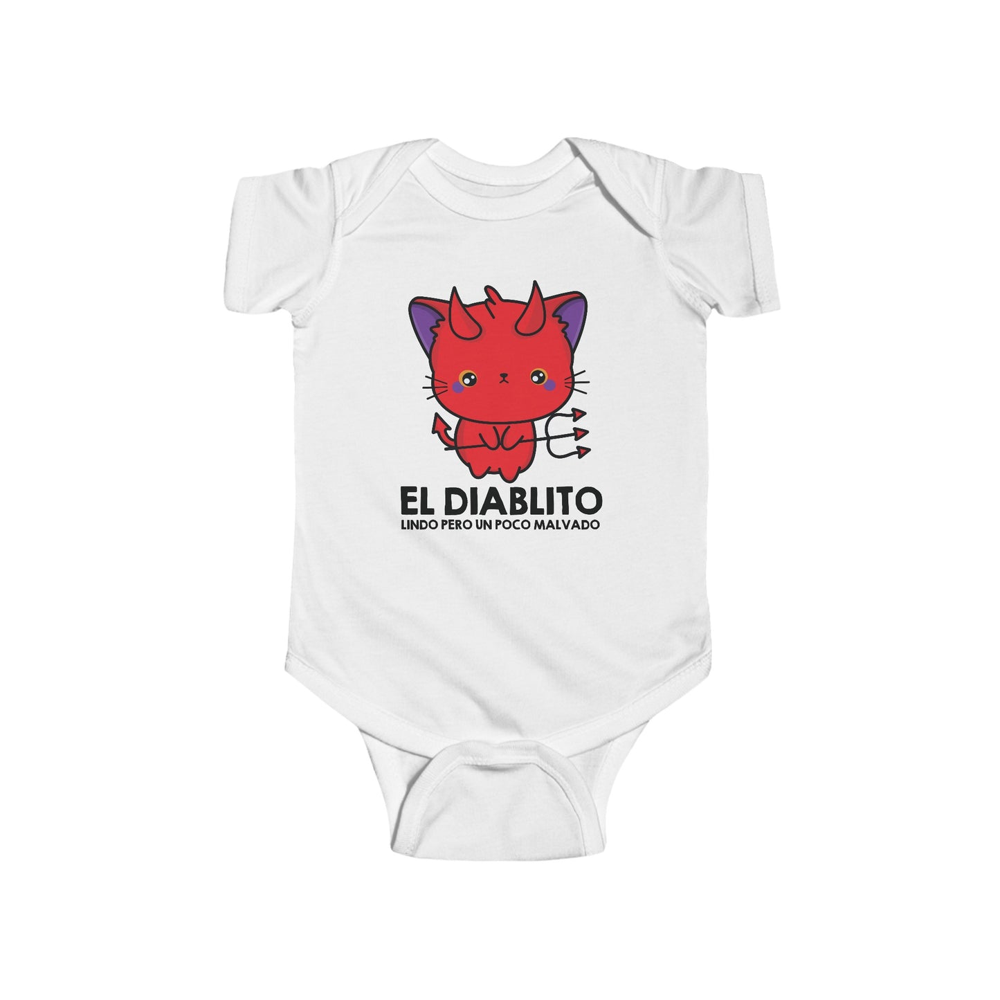 Tired Of Boring Baby Clothes? Try Our EL DIABLITO (Little Devil) 100% Cotton Baby Bodysuit w/ FREE SHIPPING!