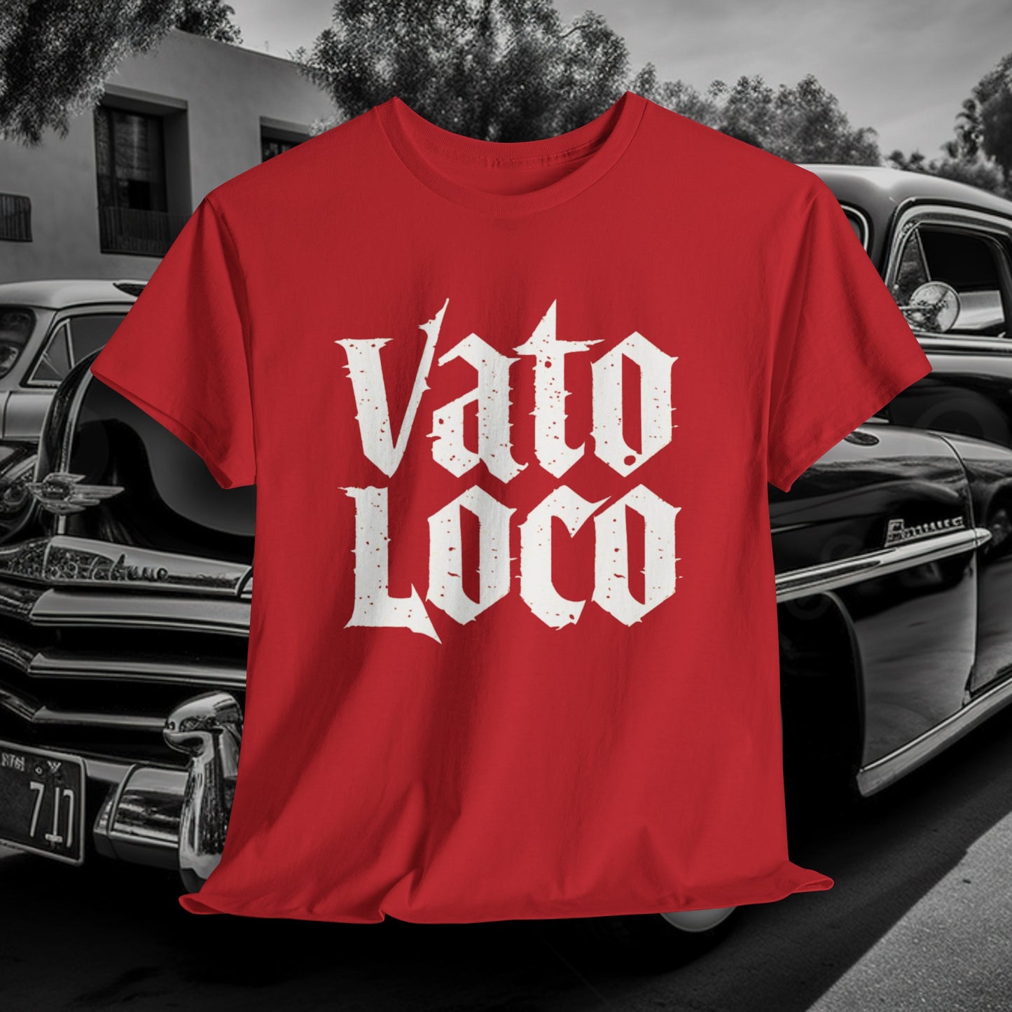 OLD SCHOOL Style VATO LOCO Unisex 100% Cotton Tee w/Free Shipping!