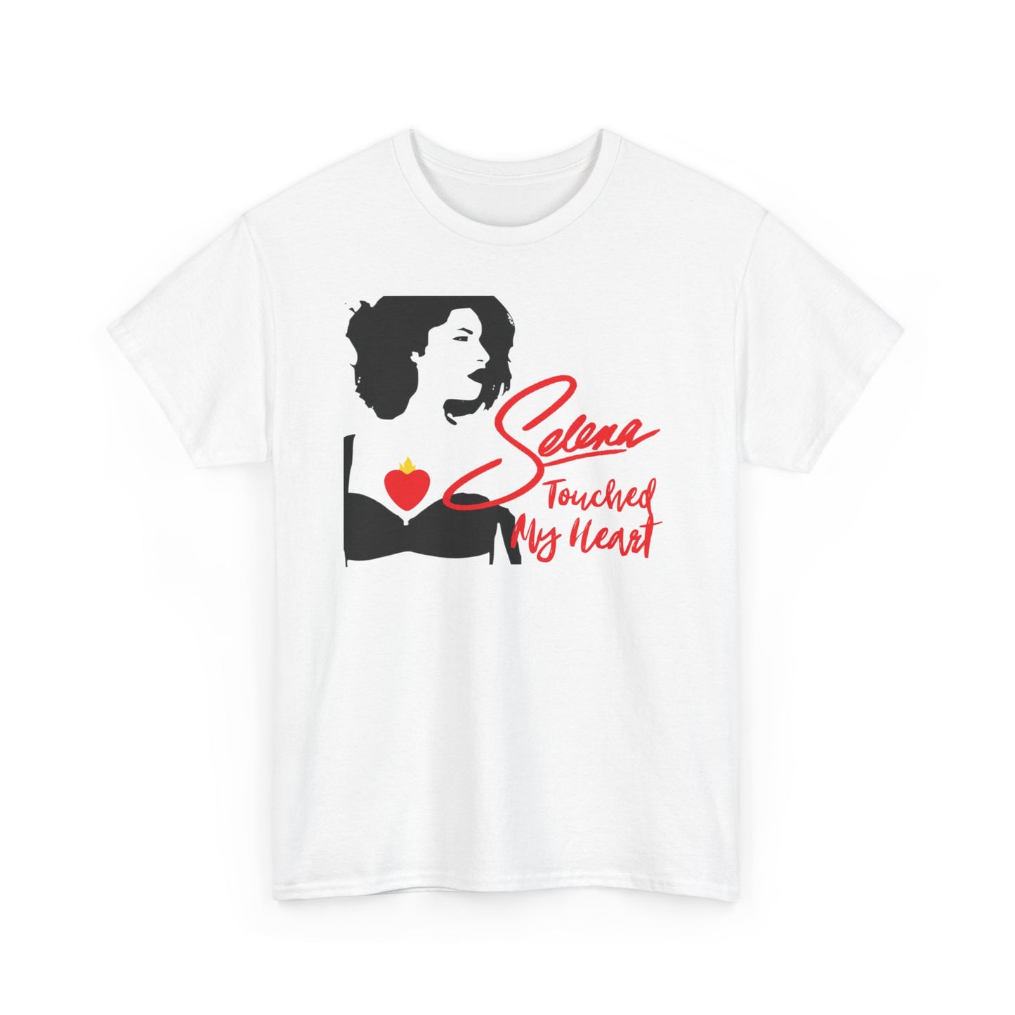 Our Exclusive SELENA TOUCHED MY HEART Unisex 100% Cotton Tee - FREE SHIPPING!