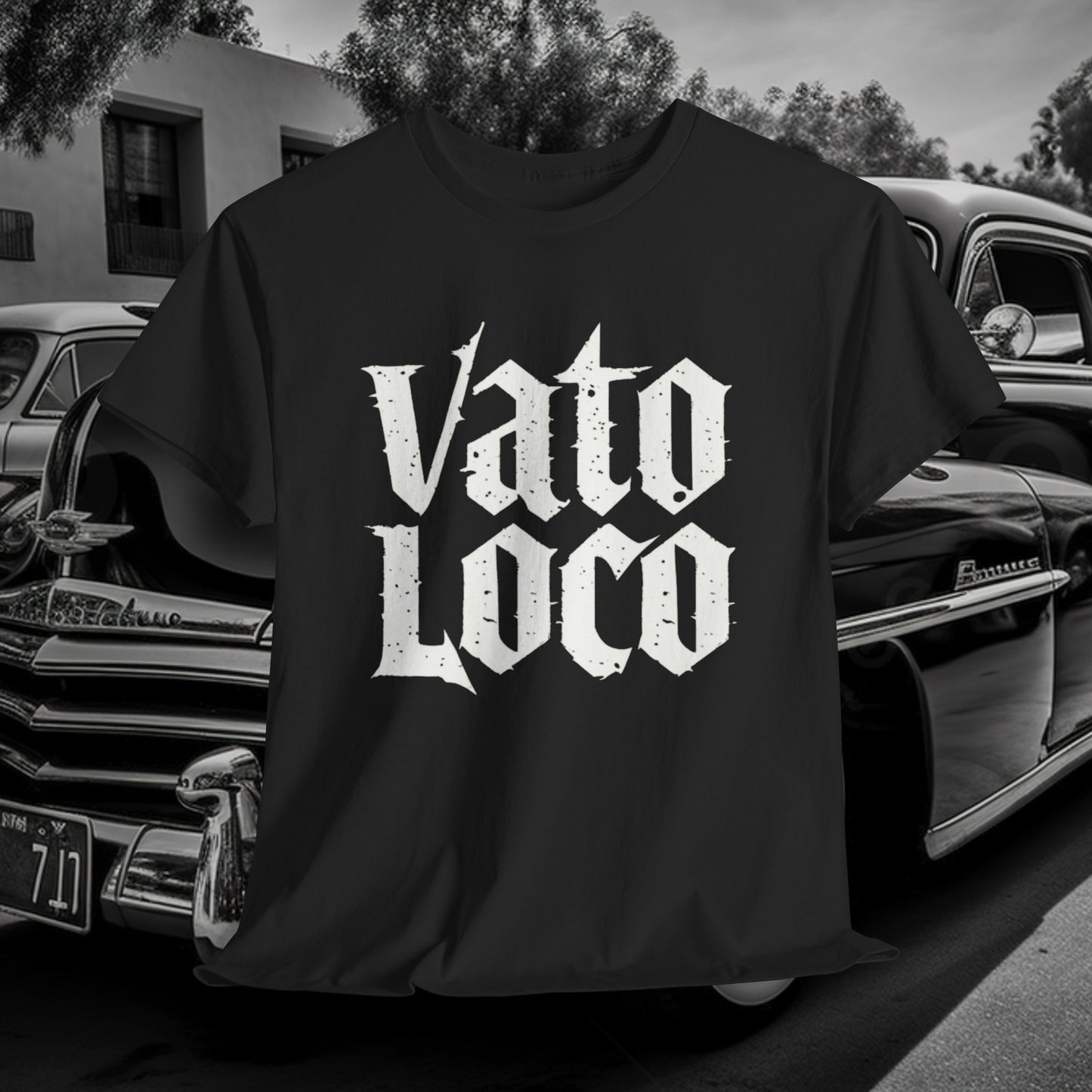 OLD SCHOOL Style VATO LOCO Unisex 100% Cotton Tee w/Free Shipping!