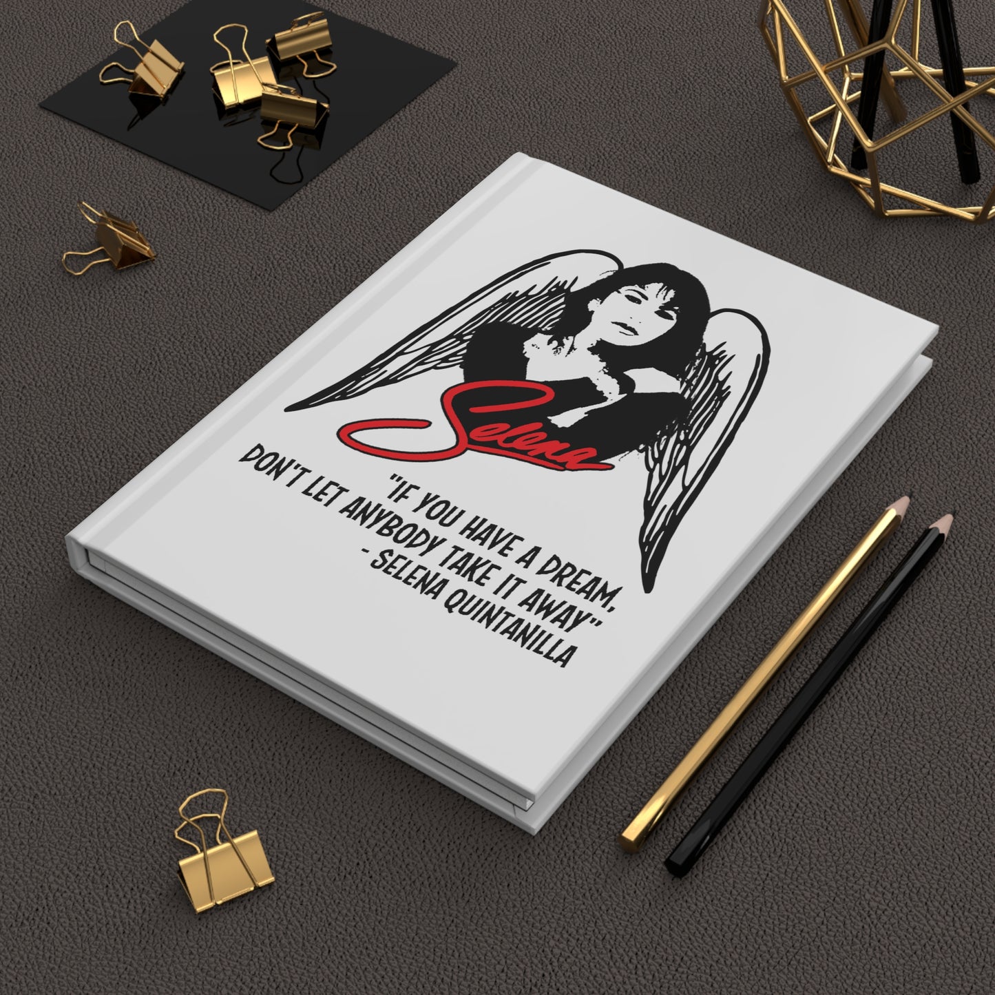 PURO Journals: SELENA DREAM QUOTE Hardcover Lined JOURNAL w/Free Shipping!