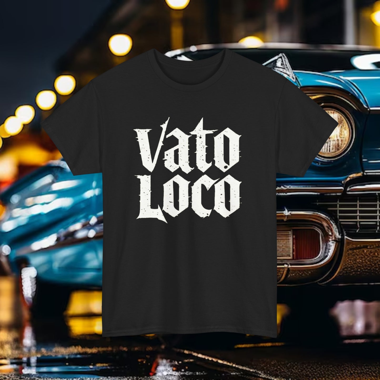 OLD SCHOOL Style VATO LOCO Unisex 100% Cotton Tee w/Free Shipping!