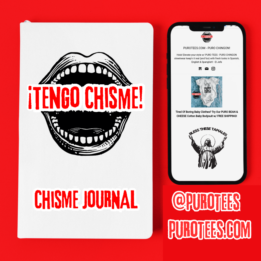 PURO Journals: Fun TENGO CHISME Hardcover CHISME JOURNAL w/Free Shipping!