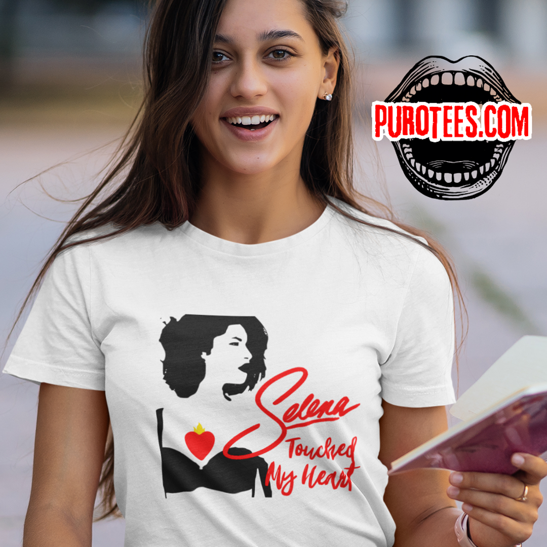 Our Exclusive SELENA TOUCHED MY HEART Unisex 100% Cotton Tee - FREE SHIPPING!