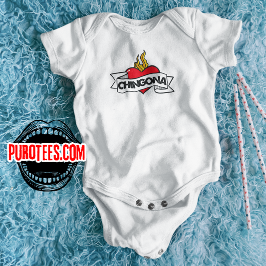 Tired Of Boring Baby Clothes? Try Our CHINGONA 100% Cotton Baby Bodysuit w/ FREE SHIPPING!